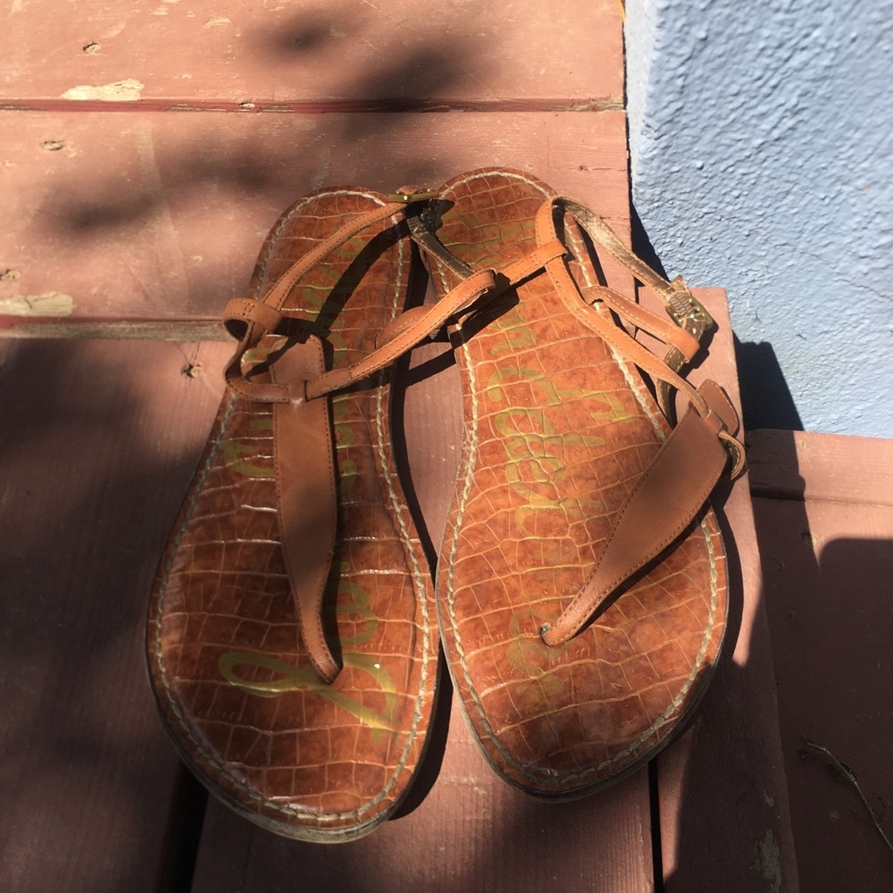 Sam Edelman brown leather sandals